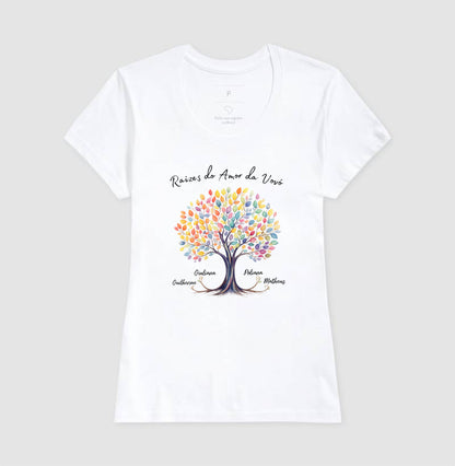 Camiseta Personalizada Raízes do amor da vovó