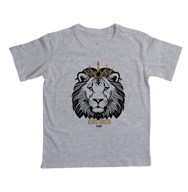 Camiseta Infantil Jesus Cristo é o Rei