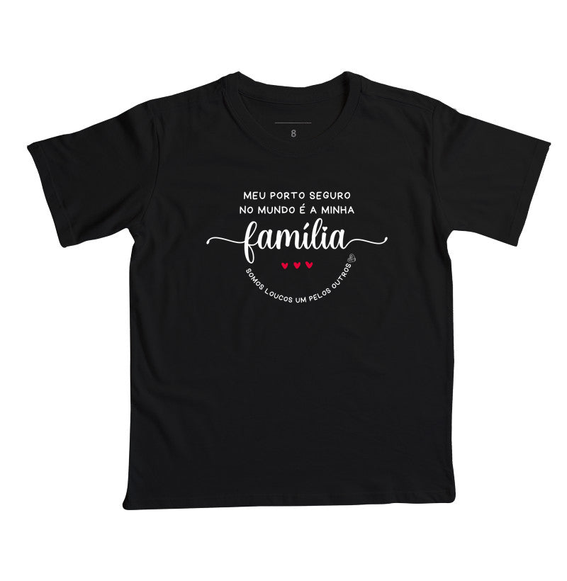 Camiseta Infantil Família Loucos um pelo outro