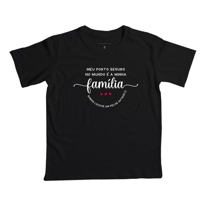 Camiseta Infantil Família Loucos um pelo outro