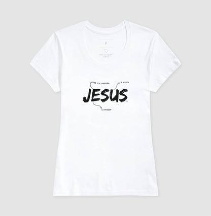 Camiseta Jesus é o caminho, verdade e vida