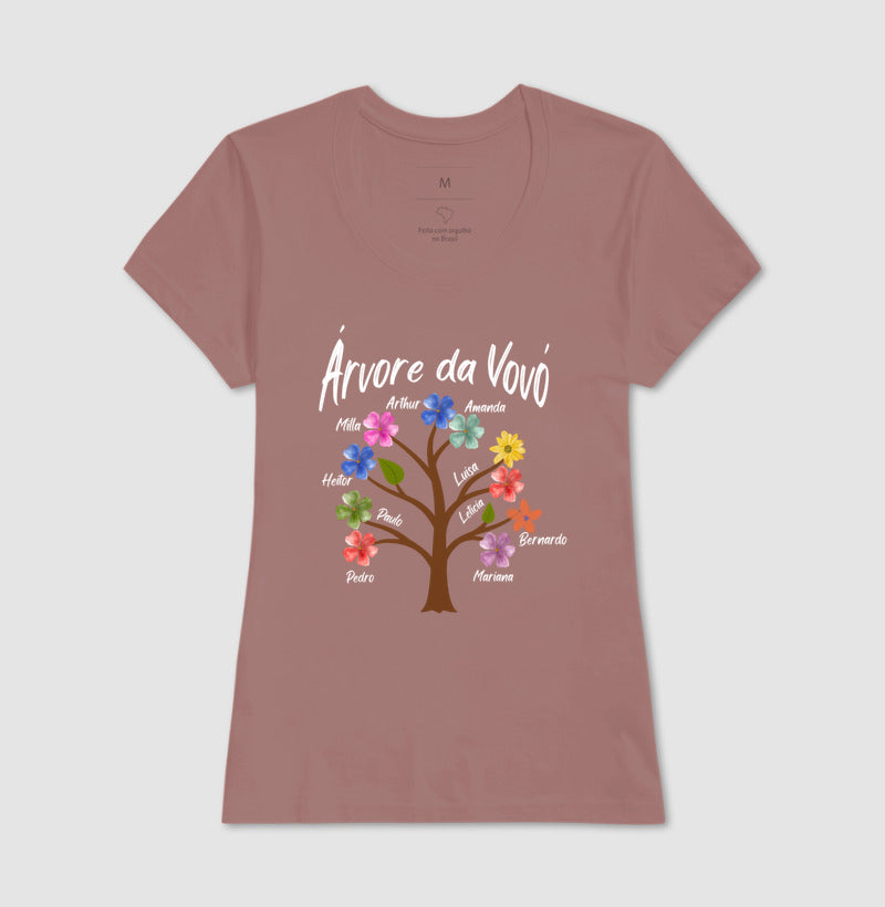 Camiseta Personalizada Árvore da Vovó