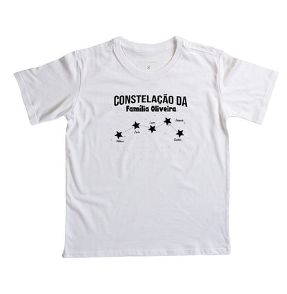 Camiseta Infantil Personalizada - Constelação Familiar