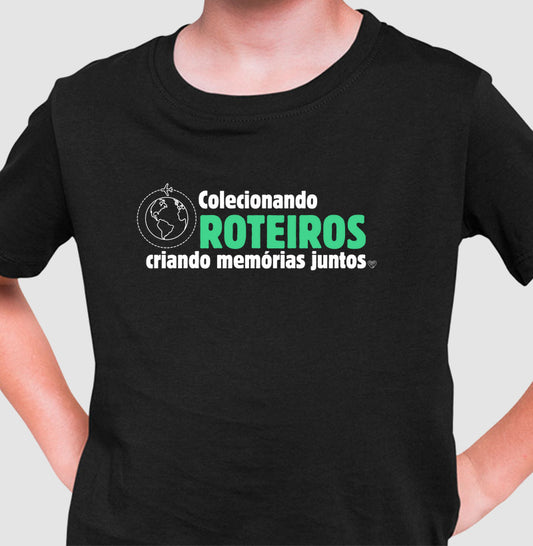Camiseta Infantil Viagem - Colecionando Roteiros
