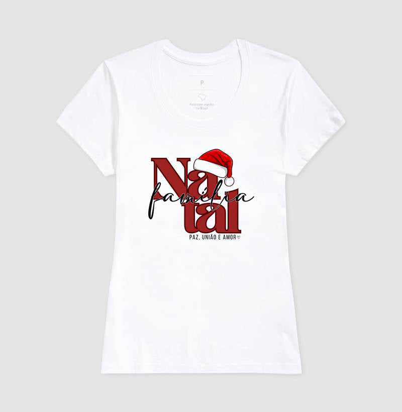 Camiseta Natal Paz, união e amor