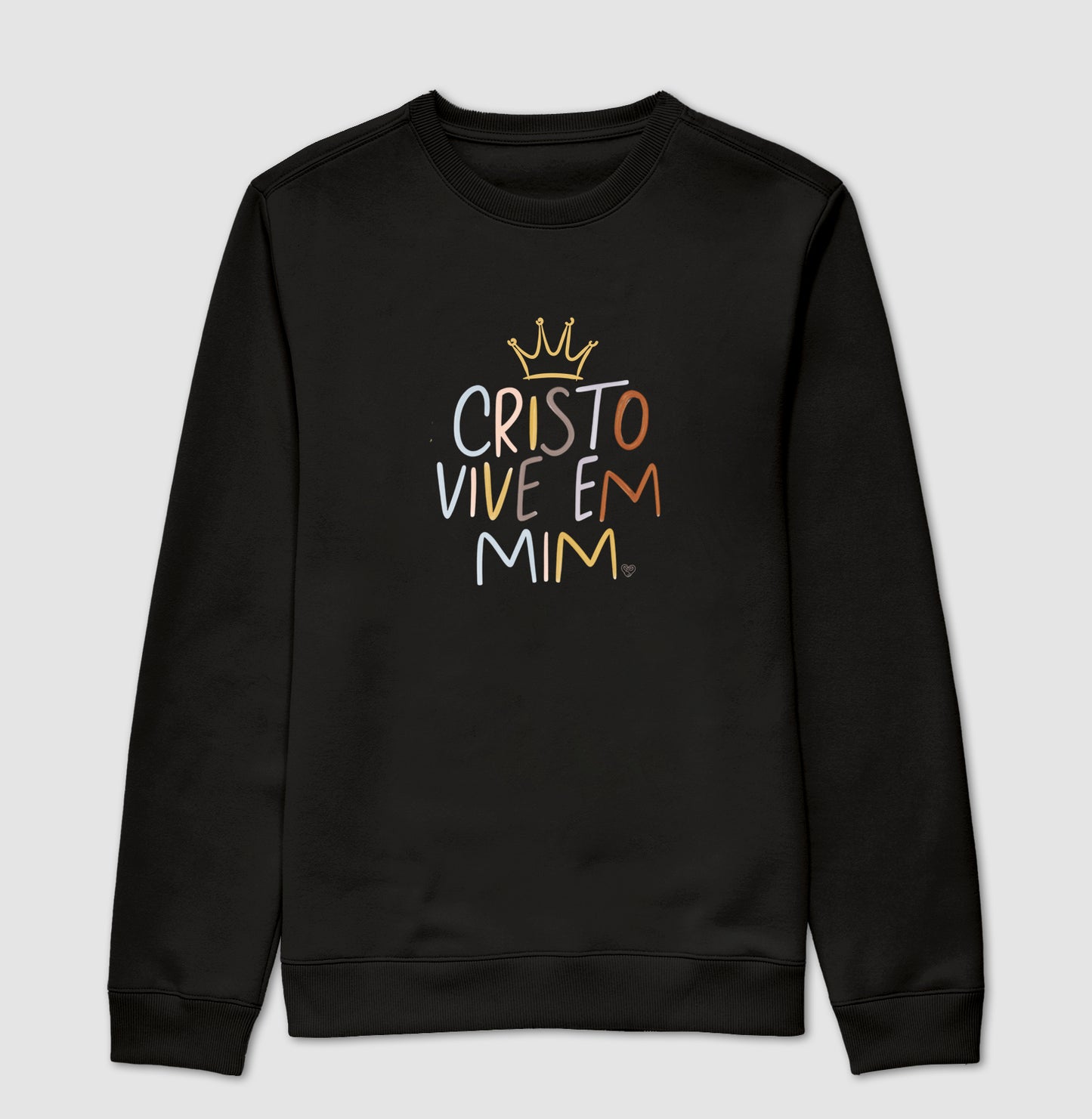 Sueter de moletom Cristo Vive em mim