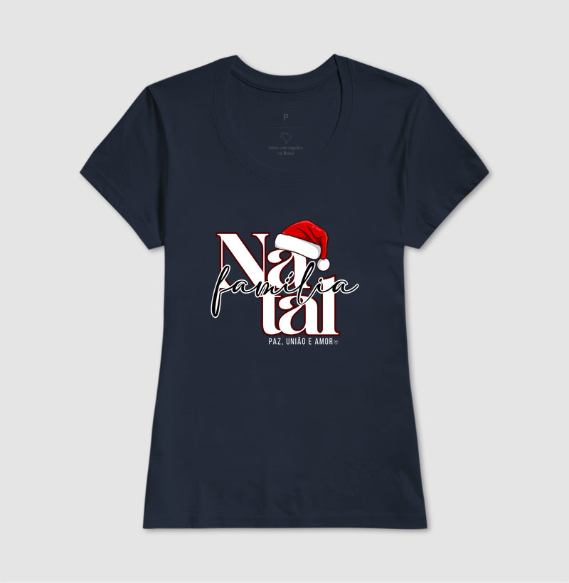 Camiseta Natal Paz, união e amor