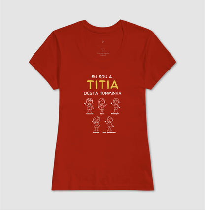 Camiseta Personalizada Eu sou o Titio/Titia desta turminha
