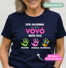Camiseta Personalizada Esta Galerinha faz a Vovó muito Feliz
