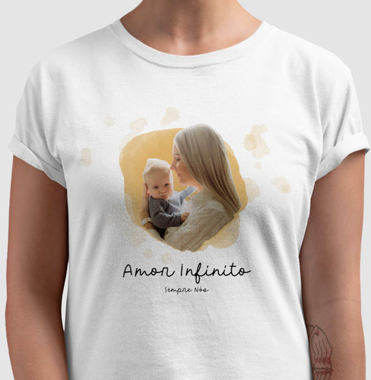 Camiseta Personalizada Mãe e Filho - Amor Infinito