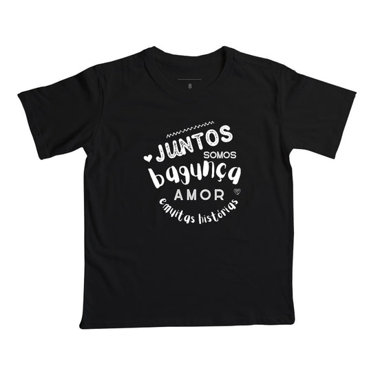 Camiseta Infantil  - Família Juntos somos Bagunça