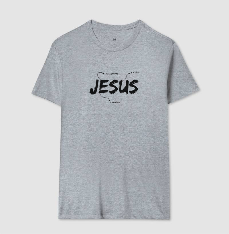 Camiseta Jesus é o caminho, verdade e vida