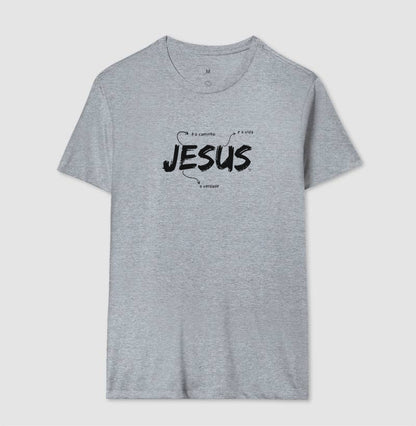 Camiseta Jesus é o caminho, verdade e vida