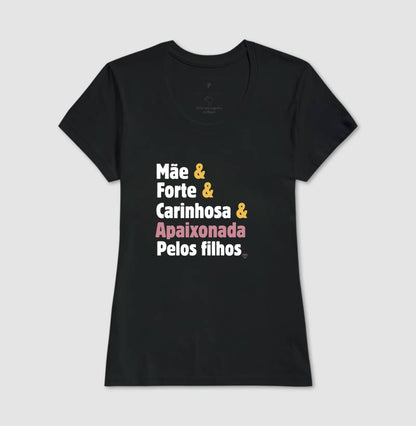 Camiseta Personalizada - Mãe apaixonada pelos filhos