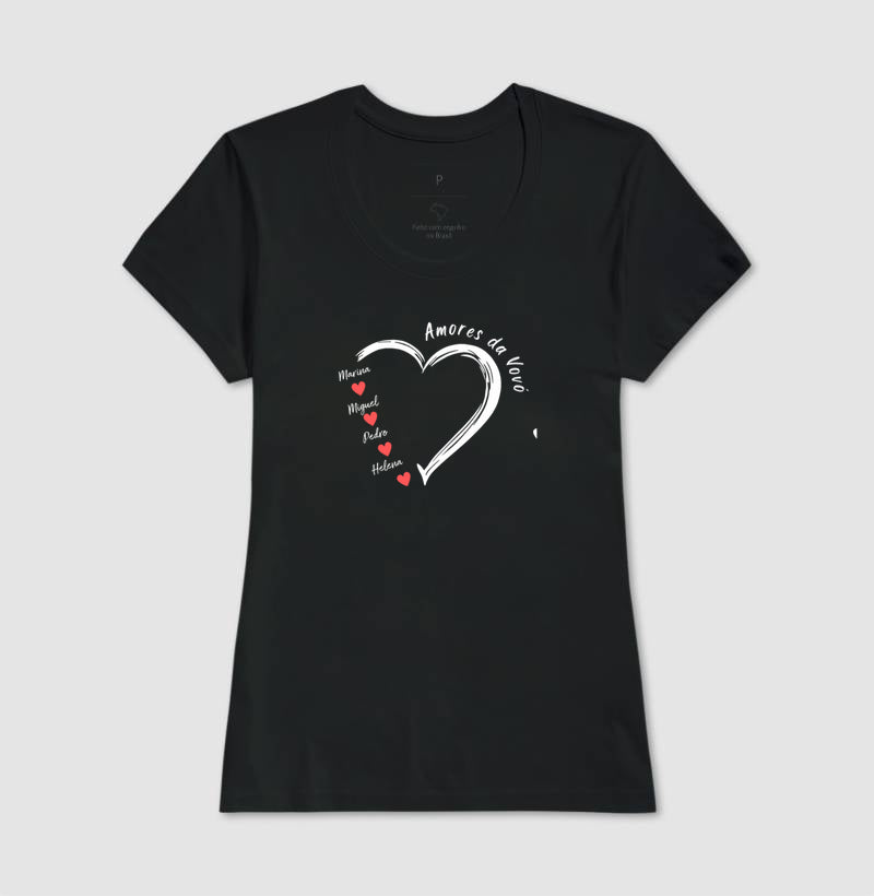 Camiseta Personalizada Amores da Vovó