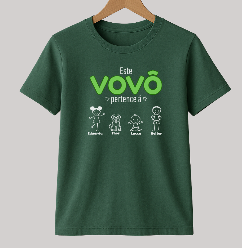 Camiseta Personalizada - Vovô/Vovó  Netos e Pets