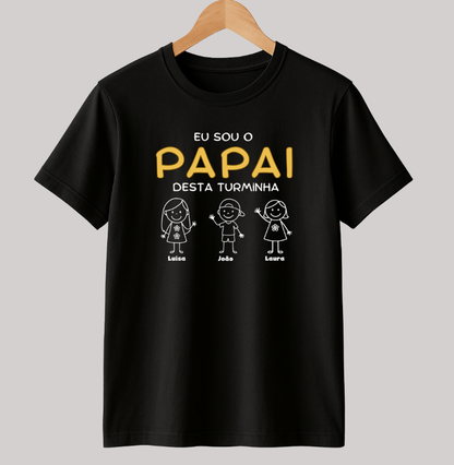 Camiseta Personalizada Eu sou o Papai desta turminha