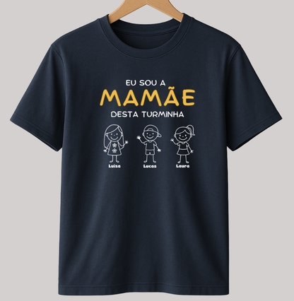 Camiseta Personalizada Eu sou a Mamãe desta turminha