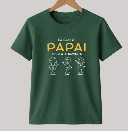Camiseta Personalizada Eu sou o Papai desta turminha