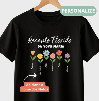 Camiseta Personalizada Recanto Florido da Vovó