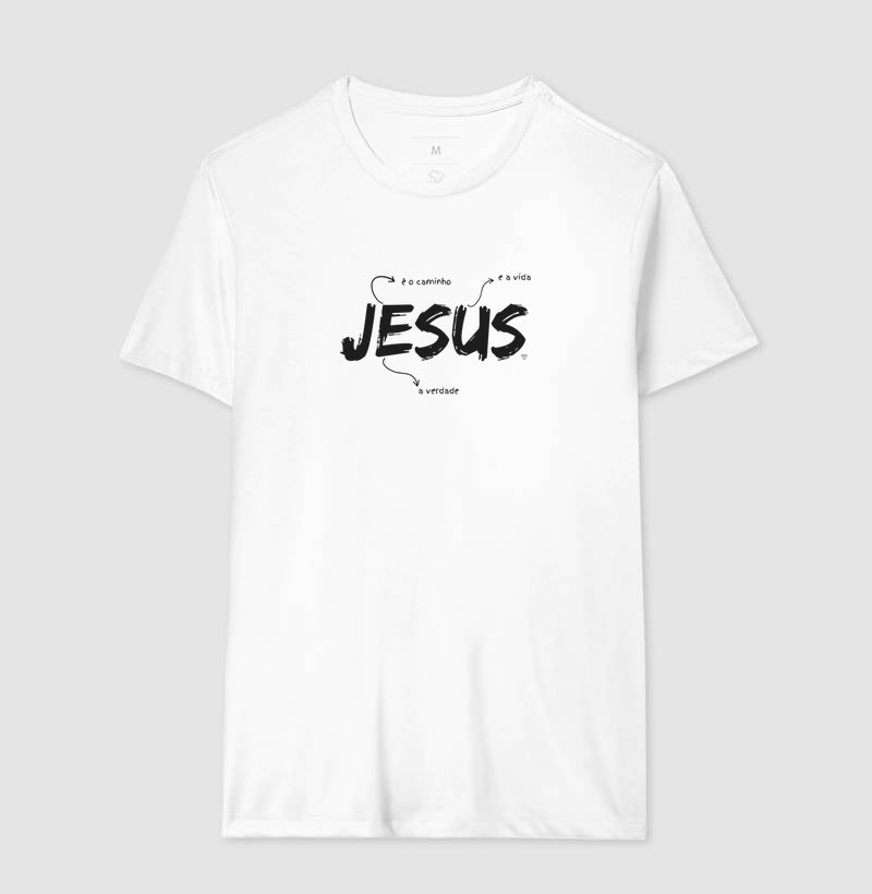 Camiseta Jesus é o caminho, verdade e vida