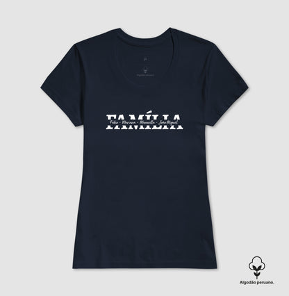 Camiseta Família - Nome dos integrantes