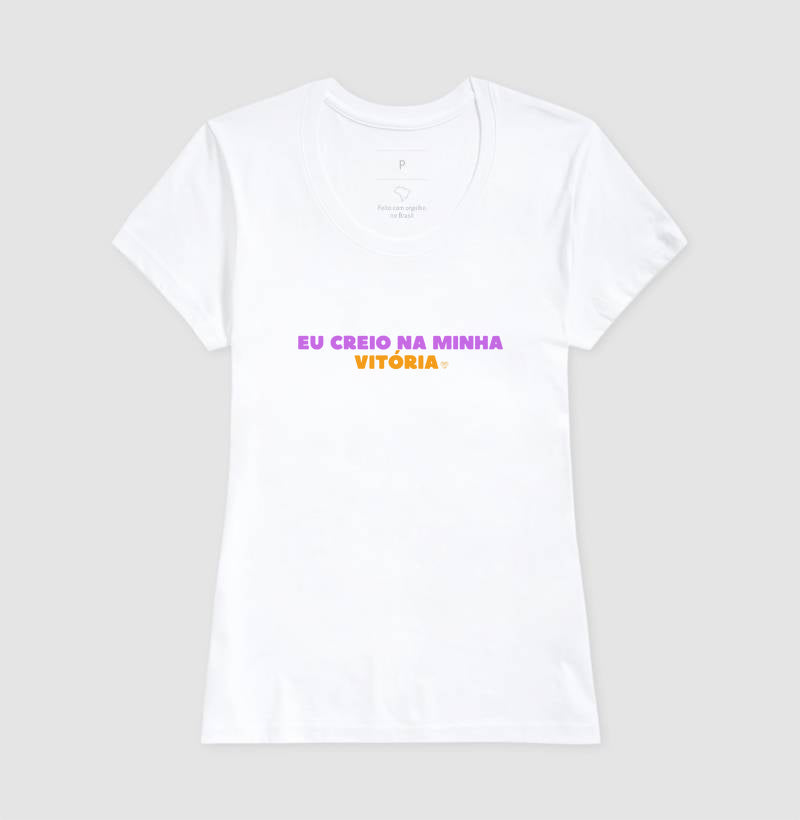 Camiseta  Eu creio na vitória