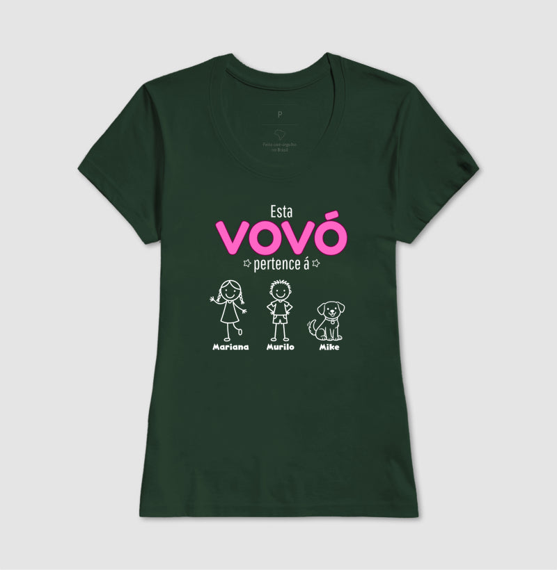 Camiseta Personalizada - Vovô/Vovó  Netos e Pets
