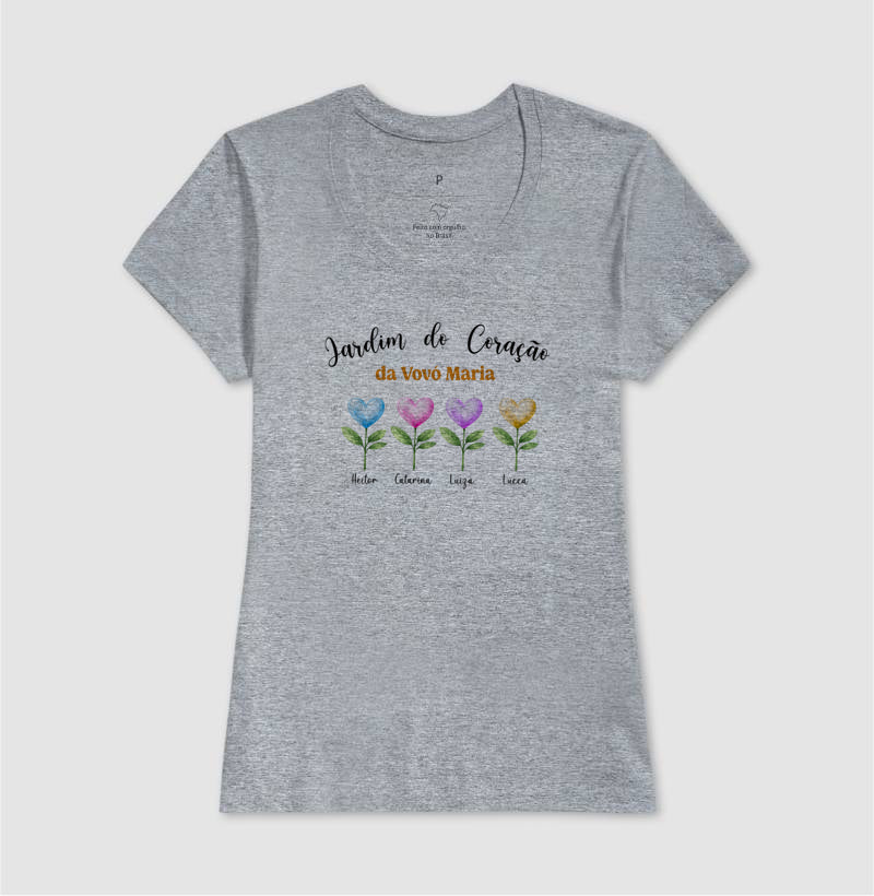 Camiseta Personalizada Jardim do Coração