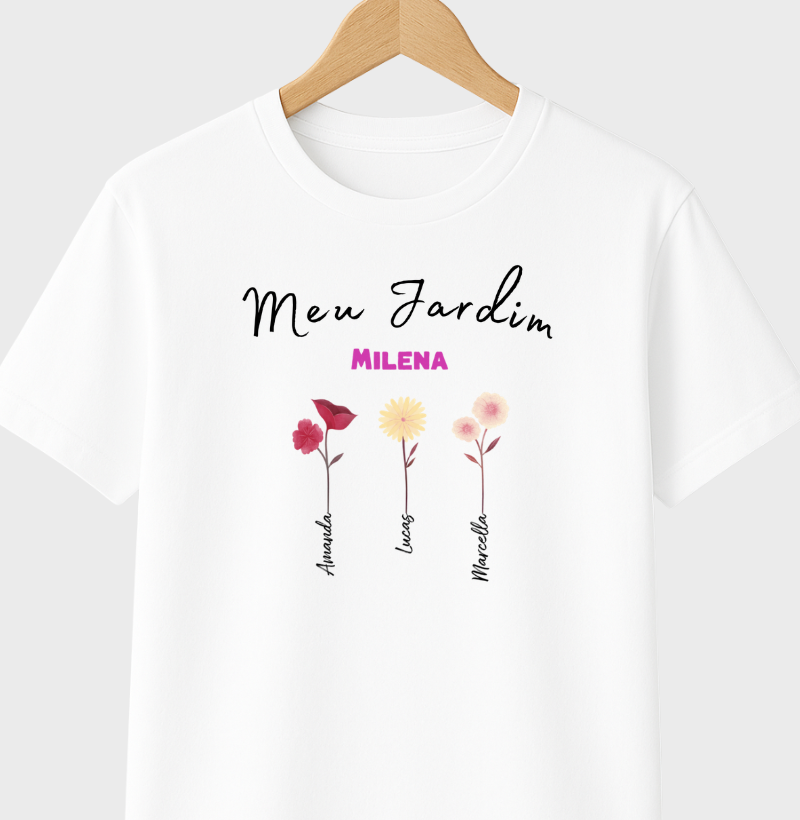 Camiseta Personalizada Jardim da Mamãe
