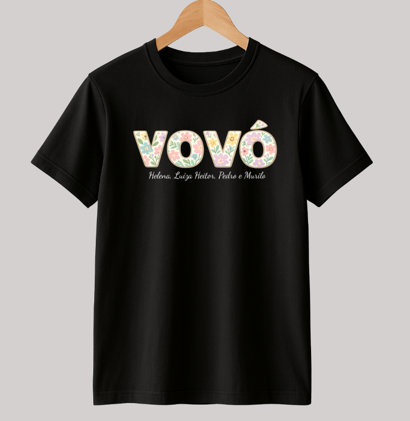 Camiseta Personalizada Vovó/ Bisavó Floral