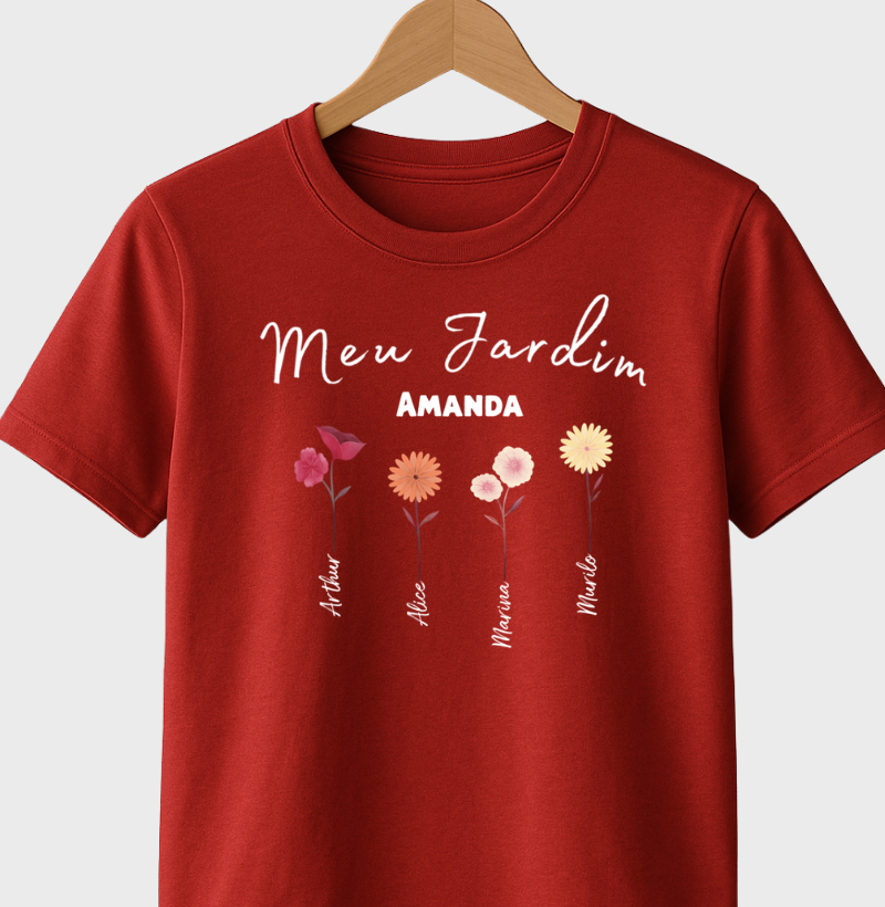 Camiseta Personalizada Jardim da Mamãe