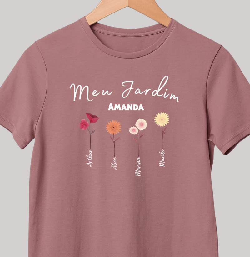 Camiseta Personalizada Jardim da Mamãe
