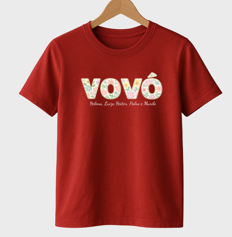 Camiseta Personalizada Vovó/ Bisavó Floral
