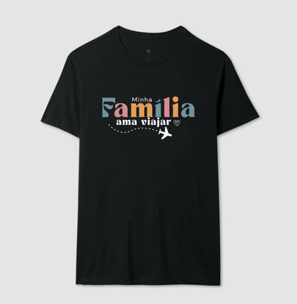 Camiseta Família Ama Viajar