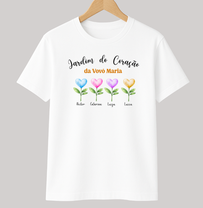 Camiseta Personalizada Jardim do Coração
