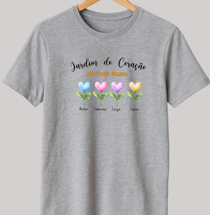 Camiseta Personalizada Jardim do Coração