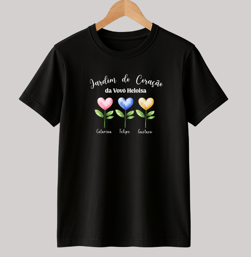 Camiseta Personalizada Jardim do Coração