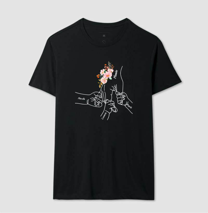 Camiseta Personalizada Mão de amor mãe
