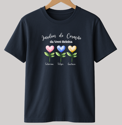 Camiseta Personalizada Jardim do Coração