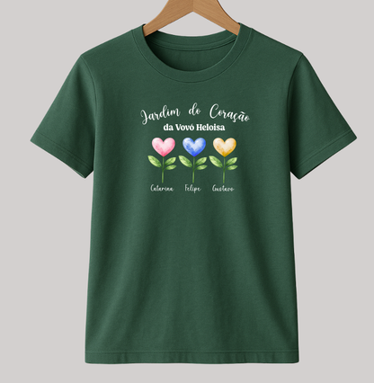 Camiseta Personalizada Jardim do Coração