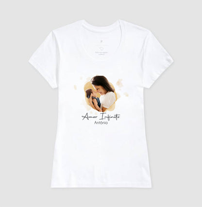 Camiseta Personalizada Mãe e Filho Amor Infinito