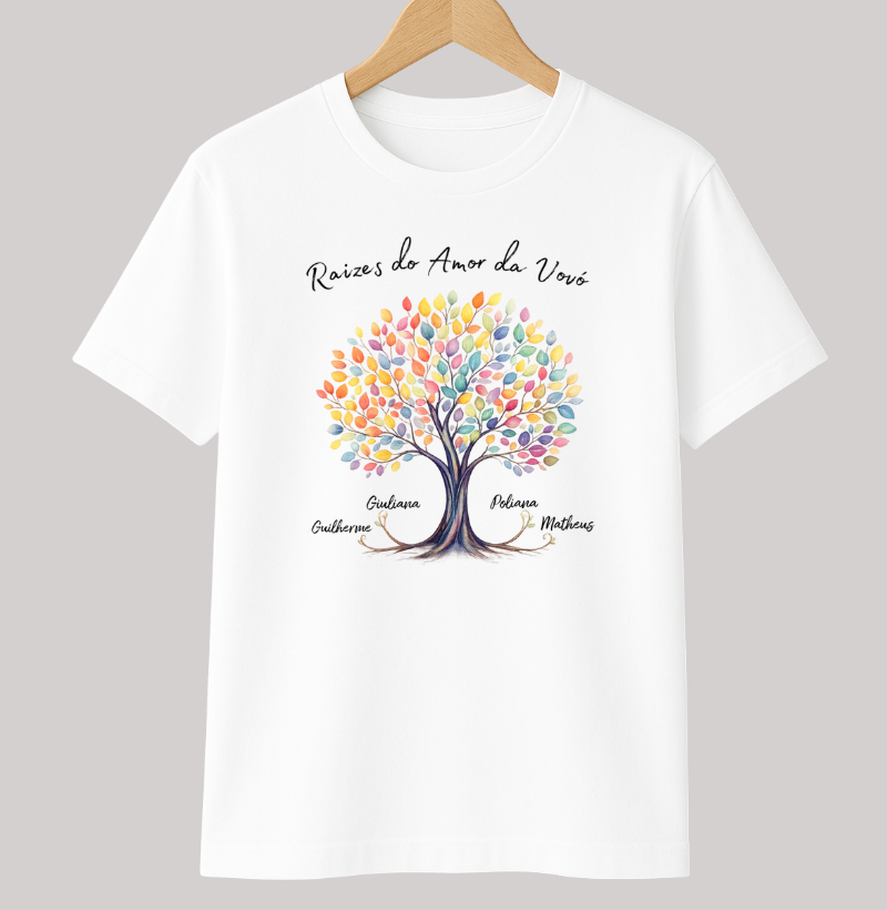 Camiseta Personalizada Raízes do amor da vovó