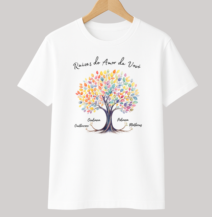 Camiseta Personalizada Raízes do amor da vovó