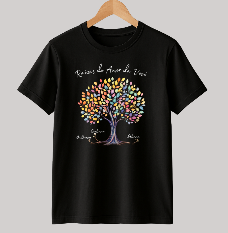 Camiseta Personalizada Raízes do amor da vovó