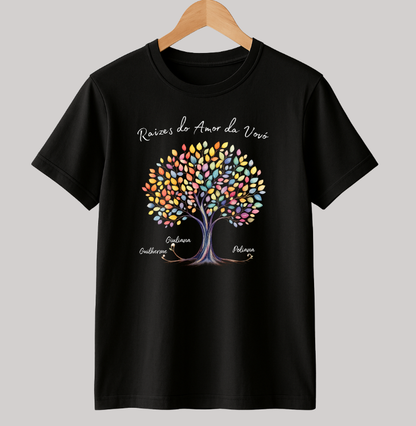 Camiseta Personalizada Raízes do amor da vovó