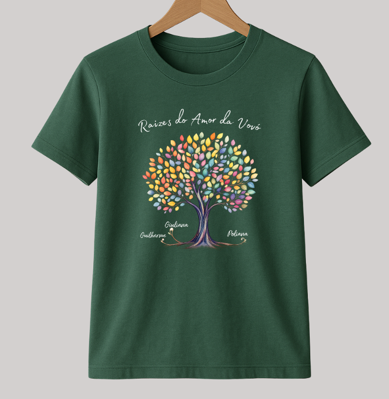 Camiseta Personalizada Raízes do amor da vovó