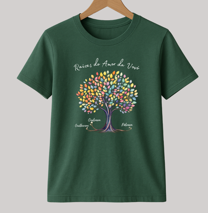 Camiseta Personalizada Raízes do amor da vovó