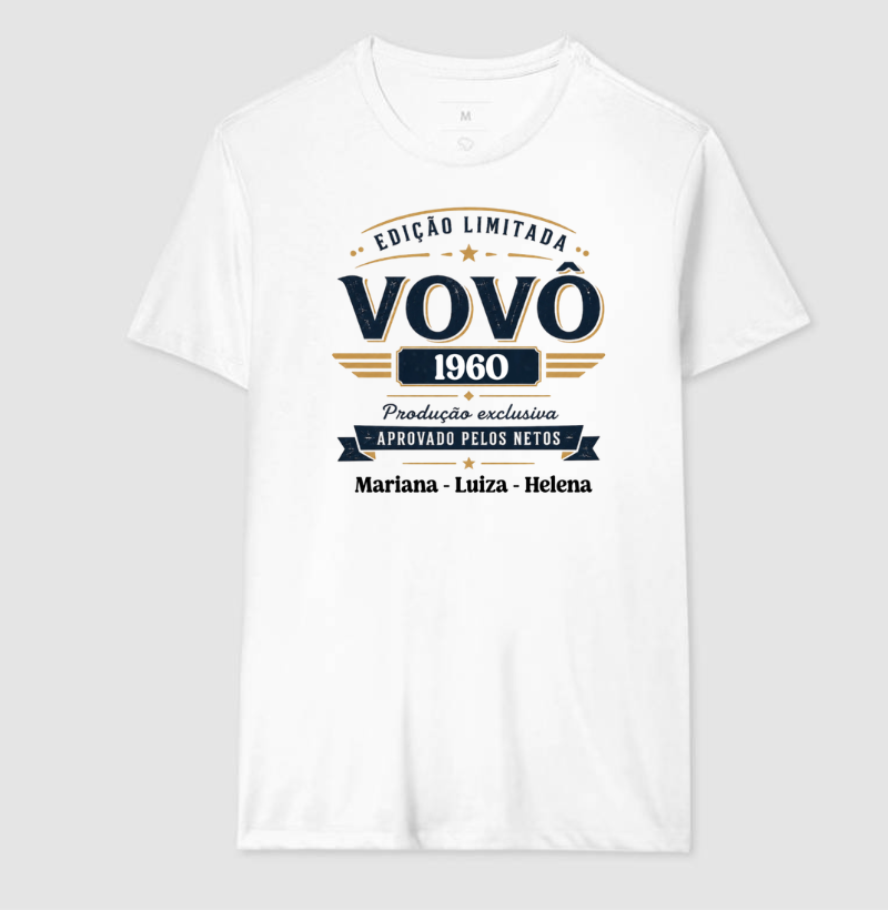Camiseta Personalizada Avô Edição Limitada