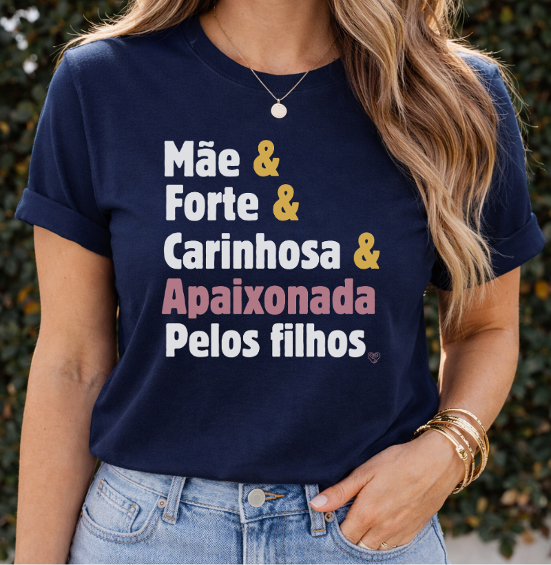Camiseta para a Mãe apaixonada pelos filhos